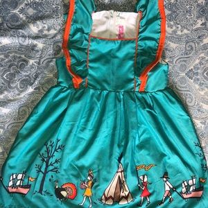 Thanksgiving pilgrim & Indian dress 2t